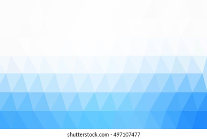 Light blue polygon abstract template. Modern geometrical abstract illustration with gradient. A completely new design for your business.