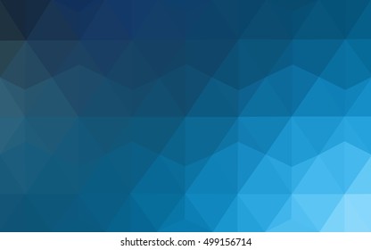 Light blue polygon abstract template. Colorful abstract illustration with gradient. The textured pattern can be used for background.