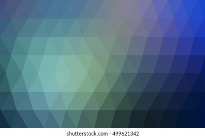 Light blue polygon abstract template. Creative geometric illustration in Origami style with gradient. The completely new template can be used for your brand book.