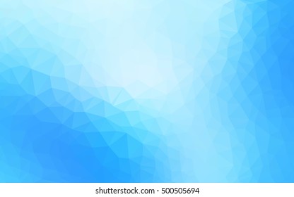 Light blue polygon abstract template. Shining colored illustration in a brand-new style. A completely new template for your business design.