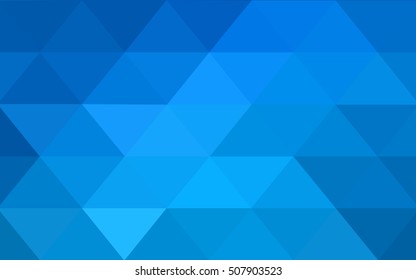 Light blue polygon abstract template. A completely new color illustration in a vague style. Triangular pattern for your business design.
