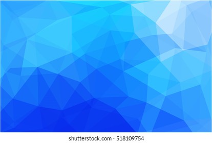 Light blue polygon abstract template. Brand-new colored illustration in blurry style with gradient. A new texture for your design.