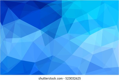 Light blue polygon abstract template. Glitter abstract illustration with an elegant design. The template can be used as a background for cell phones.