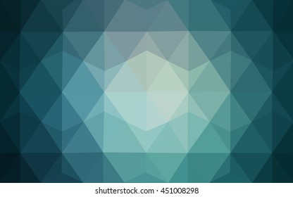 Light blue polygonal background. Colorful illustration in abstract style with gradient. A completely new design for your business.