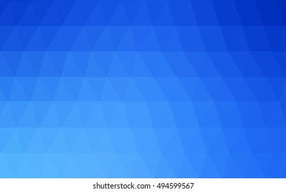 Light blue polygonal background. Colorful illustration in abstract style with gradient. A completely new design for your business.