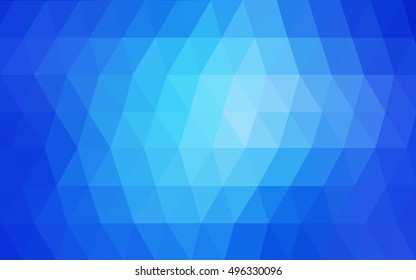 Light blue polygonal background. A completely new color illustration in a vague style. The template can be used as a background for cell phones.