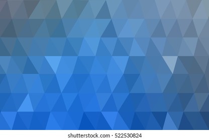 Light blue polygonal background. A completely new color illustration in a vague style. The best triangular design for your business.
