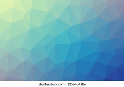 Light blue polygonal background. Creative geometric illustration in Origami style with gradient. The template can be used as a background for cell phones.