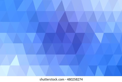 Light blue polygonal background. A vague abstract illustration with gradient. A completely new template for your business design.