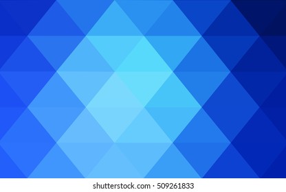 Light blue polygonal background. A vague abstract illustration with gradient. The best triangular design for your business.