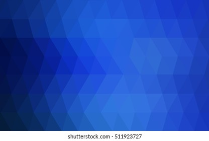 Light blue polygonal background. A vague abstract illustration with gradient. The template can be used as a background for cell phones.