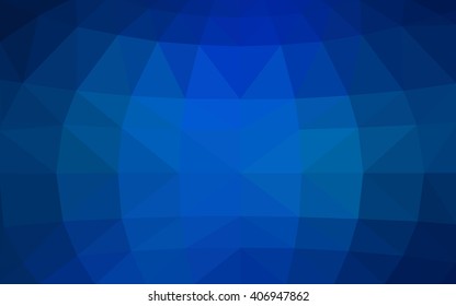 Light blue polygonal illustration, which consist of triangles. Triangular design for your business. Geometric background in Origami style with gradient.