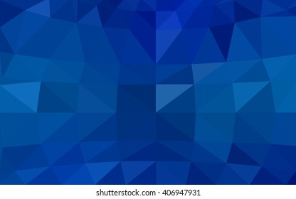 Light blue polygonal illustration, which consist of triangles. Triangular design for your business. Geometric background in Origami style with gradient.