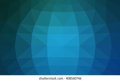 Light blue polygonal illustration, which consist of triangles. Triangular design for your business. Geometric background in Origami style with gradient.