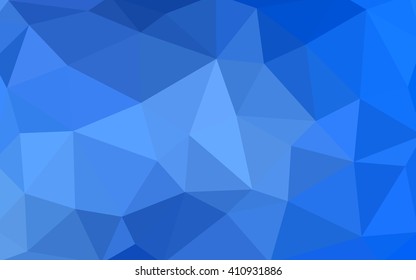 Light blue polygonal illustration, which consist of triangles. Triangular design for your business. Geometric background in Origami style with gradient.