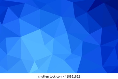 Light blue polygonal illustration, which consist of triangles. Triangular design for your business. Geometric background in Origami style with gradient.