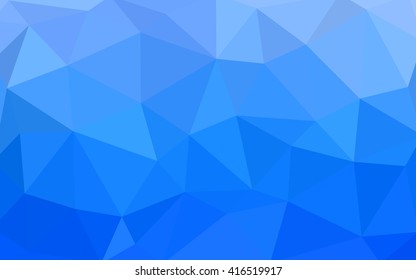 Light blue polygonal illustration, which consist of triangles. Triangular design for your business. Geometric background in Origami style with gradient.