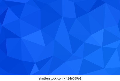Light blue polygonal illustration, which consist of triangles. Triangular design for your business. Geometric background in Origami style with gradient.