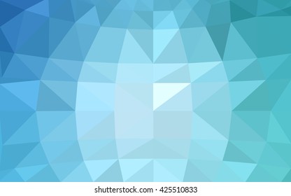 Light blue polygonal illustration, which consist of triangles. Triangular design for your business. Geometric background in Origami style with gradient.