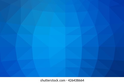 Light blue polygonal illustration, which consist of triangles. Triangular design for your business. Geometric background in Origami style with gradient.