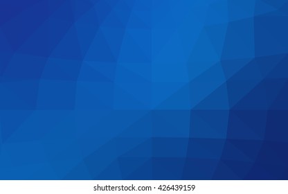 Light blue polygonal illustration, which consist of triangles. Triangular design for your business. Geometric background in Origami style with gradient.