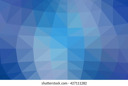 Light blue polygonal illustration, which consist of triangles. Triangular design for your business. Geometric background in Origami style with gradient.