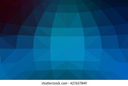Light blue polygonal illustration, which consist of triangles. Triangular design for your business. Geometric background in Origami style with gradient.