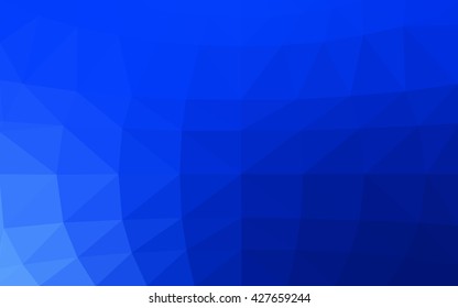 Light blue polygonal illustration, which consist of triangles. Triangular design for your business. Geometric background in Origami style with gradient.