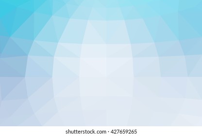 Light blue polygonal illustration, which consist of triangles. Triangular design for your business. Geometric background in Origami style with gradient.
