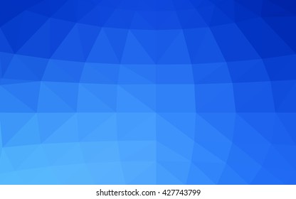 Light blue polygonal illustration, which consist of triangles. Triangular design for your business. Geometric background in Origami style with gradient.