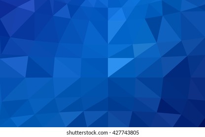 Light blue polygonal illustration, which consist of triangles. Triangular design for your business. Geometric background in Origami style with gradient.