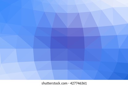 Light blue polygonal illustration, which consist of triangles. Triangular design for your business. Geometric background in Origami style with gradient.