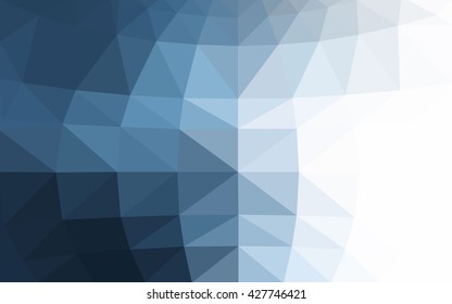 Light blue polygonal illustration, which consist of triangles. Triangular design for your business. Geometric background in Origami style with gradient.