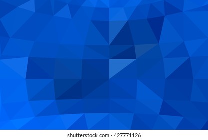 Light blue polygonal illustration, which consist of triangles. Triangular design for your business. Geometric background in Origami style with gradient.