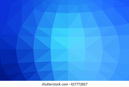 Light blue polygonal illustration, which consist of triangles. Triangular design for your business. Geometric background in Origami style with gradient.