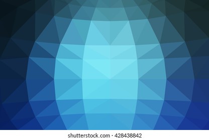 Light blue polygonal illustration, which consist of triangles. Triangular design for your business. Geometric background in Origami style with gradient.