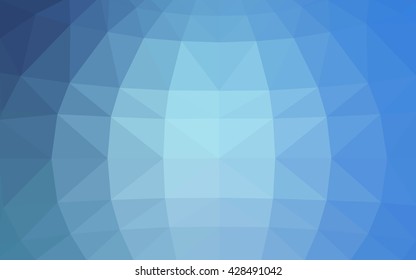 Light blue polygonal illustration, which consist of triangles. Triangular design for your business. Geometric background in Origami style with gradient.
