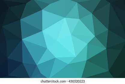 Light blue polygonal illustration, which consist of triangles. Triangular design for your business. Geometric background in Origami style with gradient.