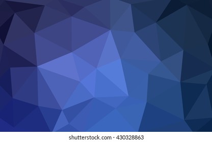 Light blue polygonal illustration, which consist of triangles. Triangular design for your business. Geometric background in Origami style with gradient.