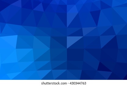 Light blue polygonal illustration, which consist of triangles. Triangular design for your business. Geometric background in Origami style with gradient.