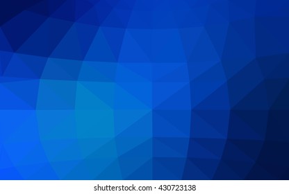 Light blue polygonal illustration, which consist of triangles. Triangular design for your business. Geometric background in Origami style with gradient.