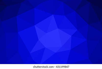 Light blue polygonal illustration, which consist of triangles. Triangular design for your business. Geometric background in Origami style with gradient.