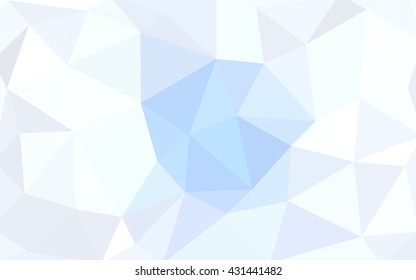 Light blue polygonal illustration, which consist of triangles. Triangular design for your business. Geometric background in Origami style with gradient.