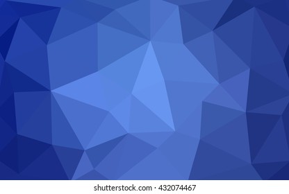 Light blue polygonal illustration, which consist of triangles. Triangular design for your business. Geometric background in Origami style with gradient.