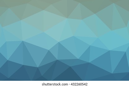 Light blue polygonal illustration, which consist of triangles. Triangular design for your business. Geometric background in Origami style with gradient.