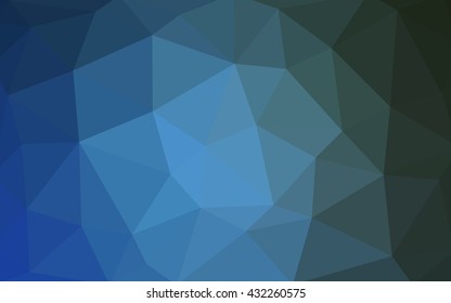 Light blue polygonal illustration, which consist of triangles. Triangular design for your business. Geometric background in Origami style with gradient.