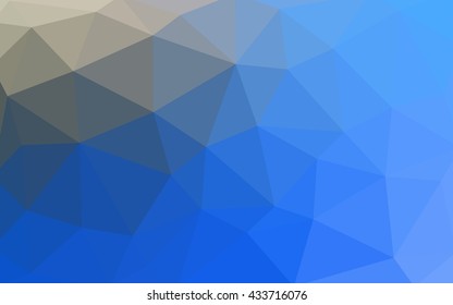 Light blue polygonal illustration, which consist of triangles. Triangular design for your business. Geometric background in Origami style with gradient.