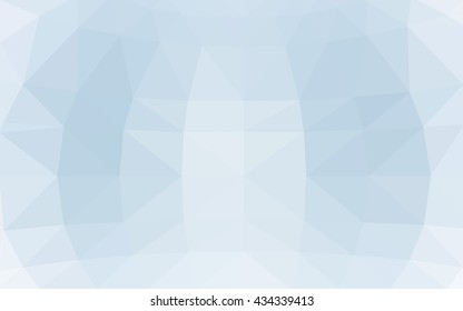 Light blue polygonal illustration, which consist of triangles. Triangular design for your business. Geometric background in Origami style with gradient.