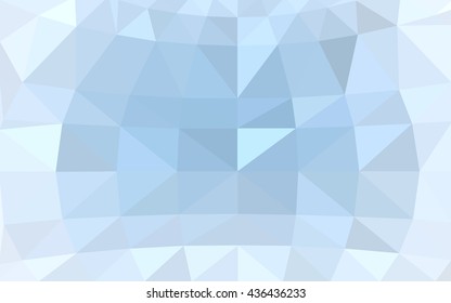 Light blue polygonal illustration, which consist of triangles. Triangular design for your business. Geometric background in Origami style with gradient.
