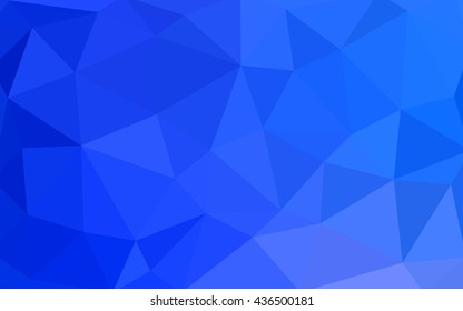 Light blue polygonal illustration, which consist of triangles. Triangular design for your business. Geometric background in Origami style with gradient.